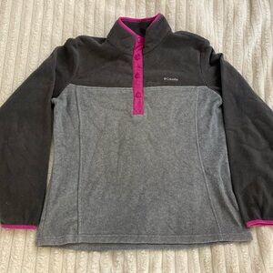 Columbia fleece quarter button